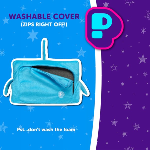 Pillow Cube Kid Cube - Toddler Pillow, Animal Pillows for Kids, Plush Pillows for Sleeping, Plushies, Memory Foam - Finn, Shark Pillow