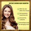 NCEPROHR Chestnut Brown Hair Color Shampoo, Instant Brown Hair Dye Shampoo 3 in 1 for Women & Men, Herbal Brown Shampoo Easy to Use & Long Lasting, 16.90 Fl OZ