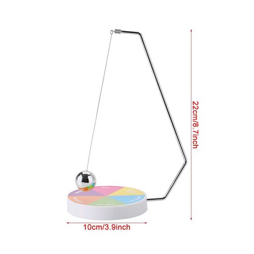 Magnetic Decision Maker Ball Swing Pendulum Office Desk Decoration Toy Gift, Indecisive Moments (Multi Colors)