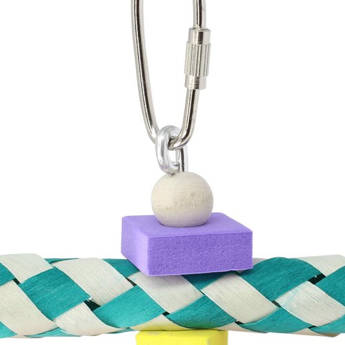 Bonka Bird Toys 1243 Foamy Delight Shredding Colorful Parrot Parrotlet Quaker Cockatoo Budgie