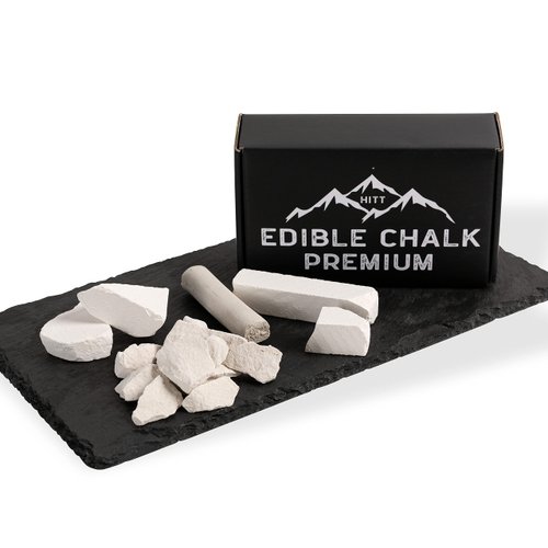 HITT Premium Edible Chalk Set – 4 sorts of Chalk for eating 7oz (200 gr) - Zero Additives Organic...