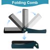 Men's Folding Comb with Cover for Travel and Grooming - Ideal for Beard Detangling and Styling