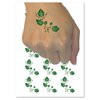 Ivy Vines Solid Temporary Tattoo Water Resistant Fake Body Art Set Collection - 15 2" Tattoos (1 Sheet)