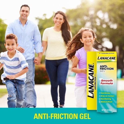 Lanacane Anti-Friction Gel, Soothing & Hypoallergenic Skin Moisturizer for All Skin Types, 1 oz.