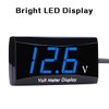 DC 12V Car Digital Voltmeter Gauge - AIMILAR LED Display Voltage Volt Meter for Car Motorcycle (Blue)