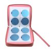 Finger Angel Nail Art Stamping Plate Orangizer Double Zipper Nail Plate Cases 192 Slots Nail Stencil Holder Pink Color Nail Template Collection