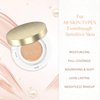 Cushion Foundation Makeup,Buildable Coverage Moisturizing Nourishing Breathable Poreless Oil-Control Lightweight, Skin fit,Natural Flawless Matte Finish