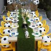 PTECDROTS 40 Pcs Soccer Party Plates Decorations - Including 9" Soccer Plates Disposable Dessert Plates for Kids Soccer Theme Fan Sports Event Game Day Soccer Party Supplies