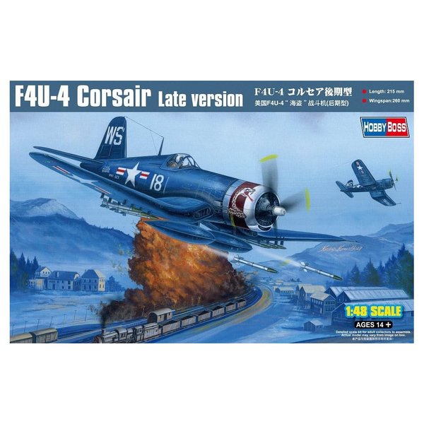 Hobby Boss F4U-4 Corsair Late Version Airplane Model Building Kit