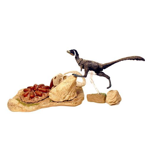 Creative Beast Studio Beasts of The Mesozoic: Accessory Pack: Desert Environment with Mononykus O. - 1/6th Scale Dinosaur Action Figure Set, Collectible, Hand-Painted
