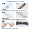 Nail Files 50pcs-Nail File 80/80 Grit for Acrylic Nails, Rough Nail Files Emery Boards for Artificial Nails, Fake Nails, Professional Double Sided Jumbo Zebra Nail File