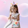 Unicorns Bag Toy Gifts for Girls Age 2-4, Toddler Girls Cute Unicorn Bag with Jewelry Set Gifts Sets , Baby Girls Unicorn Purse Cute Make Up Sets Birthday Christmas Gift for 2 3 4 5 6 Year Old Girls