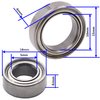 Vgoohobby RC Car Ball Bearings,5x10x4mm 10x15x4mm Deep Groove Metal Shielded Compatible with Traxxas HPI Associated Tamiya Kyosho HSP Redcat RC Car Truck