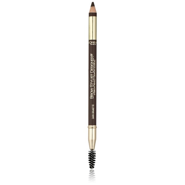 L'Oréal Paris Brow Stylist Designer Brow Pencil, Dark Brunette, 0.045 oz.