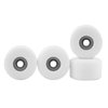 Teak Tuning Apex 61D Urethane Fingerboard Wheels - New Street Shape, 7.7mm Diameter - Ultra Spin Bearings - Made in The USA - White Snow Colorway