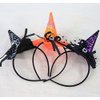 Halloween Witch Hat Headband Spiderweb Hairband for Halloween Costume Dress up Party Supplies Carnival Masquerade Cosplay(001)