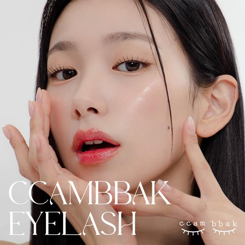 CCAMBBAK Original Pair Looks So Natural False Eyelashes Handmade Lightweight Individual Lashes Extension Lengthening Wisps K-Beauty Authentic Fake Eyelashes (10mm Thick Pair(Black))