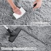 junovo Ultra Soft Area Rugs 4x5.3 Feet Fluffy Carpets for Bedroom Kids Girls Boys Baby Living Room Shaggy Floor Nursery Rug Home Decor Mats, Grey