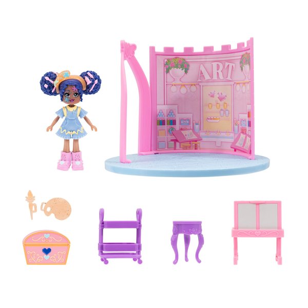 Royale High Art Class Playset - 1 Doll, 6 Accessories - 1 Surprise Water Reveal - Fits Inside Castle Playset - Virtual Item Code Included - Ages 5+