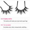 Cosplay Eyelashes Doll Anime Lashes Mink Japanese Spiky Manga Natural False Eyelashes Wispy Long Thick Ruffle Fake Eye Lashes 5 Pairs