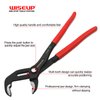 WISEUP Groove Joint Pliers 7 Inch with Fast Adjustable Pliers V-Jaw Tongue and Groove Pliers Wrench for Water Pump,Home Repair,Plumbing,Gripping,Nuts,Bolts,Pipe,Fittings