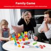 FAVANTIME 32pcs Attack Stack Game Tetra Balance Tower Stacking Blocks Board Games for 1-4 Players Family Games for Kids, Adults, Party, Travel Team Building Blocks Toys