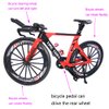 Ailejia Racing Bicycle Mountain Finger Dirt Bike Toy Mini Bicycle Vehicles Ornament Bicycle Cake Topper Model Mini Bikes Decoration Crafts for Home (Red)