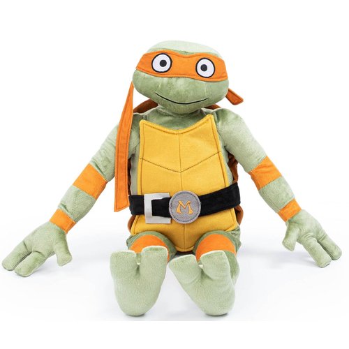 Jay Franco Nickelodeon Teenage Mutant Ninja Turtles Michaelangelo Plush Pillow Buddy - Super Soft Stuffed Character Pillow - Polyester Microfiber, 26 Inches