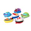 Bathtub Floating Bath Toys(6PCS),Baby Soft Bath Time Boat Toys,Bathtub Learning Water Toys and Bathroom Toys for Toddlers