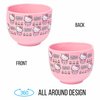 Silver Buffalo Sanrio Hello Kitty Flowers Pattern Ceramic Ramen Noodle Rice Bowl with Chopsticks, Microwave Safe, 20 Ounces