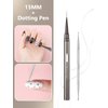 Nail Liner Brush, Fine Line Nail art Brushes 5/9/15/20/25mm Thin Line Nail Brushes Detail Drawing, Liner Brush for Nails Gel