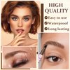 AIUEO 2PCS Microblading Eyebrow Pencil Dark Brown Eyebrow Pencil Long Lasting Eyebrow Pen for Natural Makeup,Waterproof Lapiz De Cejas-Dark Brown