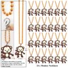 KeeStar 24 Pack Monkey Necklace Party Favors for First Birthday, Wild Animals Lover, Baby Shower Goodie Bag Fillers, School Carnival Rewards, Photography Props, Home Decorations, Classroom Prize