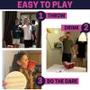 Prezey Dare Pong - Drinking Game for Adults, Bachelorette Party Games, Adult Party Games - Full Beer Pong Set and 50 Coasters with Dares - Perfect for White Elephant Gifts for Adults, Couples Games