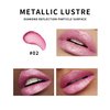 Glitter Metallic Shimmer Nude Pink Lipstick Long Lasting,Diamond High Impact Red Metallic Matte Liquid Lipstick Transfer Proof Non-Stick Lip Gloss,Full Coverage Lip Color Lip Stick Makeup for Women-02