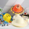 Geyoga 10 Sets DIY Kids Straw Hats with Paints and Brushes, Handmade Straw Hat Cap Bulk Beach Sun Hat Art Painting Hat Halloween Christmas Arts Crafts Gifts DIY Tea Party Favors for Kids Ages 6-18