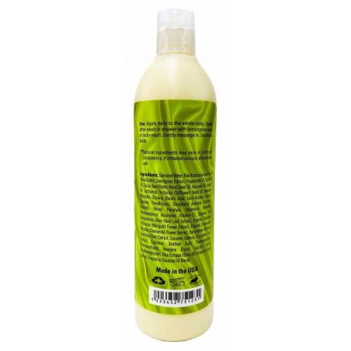 Mine Botanicals Lemongrass Body Lotion with shea butter and peppermint