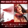 Halloween Sfx Makeup Kit, Special Effects Makeup Kit, Scar Wax with Double-Ended Spatula, Washable Fake Blood, 2 Stipple Sponge, Scab Coagulated Blood Gel, Realistic (Blood Red)