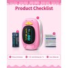 Child Pulse Oximeter, Oxygen Monitor for Kids Baby and Blood Oxygen Saturation Heart Rate Monitor with Automatic Shut-Down, One Directions OLED Display, Include 2 X AAA Batteries