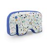 Now House for Pets by Jonathan Adler Canvas Terrazzo Elephant Chew Toy | Adorable Animal Fabric Chew Toy for Dogs, Great Addition to Your Dog Toy Bin or Dog Toy Basket (FF13150)