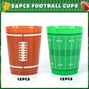 Sawowkuya 24pcs Football Cups 16OZ Football Party Decorations Cups for Football Theme Decoration