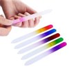 20 Pcs Glass Nail File Bulk with Plastic Sleeve, Crystal Fingernail Files Set, Double Sided Finger Nail Files, Professional Manicure Nail Care for Women Girls