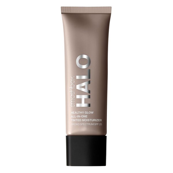 Smashbox Halo Healthy Glow All-In-One Tinted Moisturizer SPF 25 | Light to Medium Coverage| Hyaluronic Acid, Oil free + Anti Humidity, 1.4 fl. oz., Tan Dark