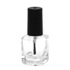 AHIER Empty Nail Polish Clear Bottles with Brush Cap Funnel and Mixing Ball(7ml 5p)