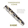 Kent 6T TW FineTooth Comb and Wide Tooth Hair Comb-Handmade Styling Comb for Hair Care,Barber Combs,Beard Combs For Men-Hair Styling Grooming Hair Combs for Men,Women and Kids,Hair Care for Wet or Dry