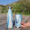 CHILLOUT LIFE Stainless Steel Water Bottle: 17 oz Double Wall Insulated Cola Bottle Shape for Cold and Warm Drinks, BPA Free Metal Sports Bottle