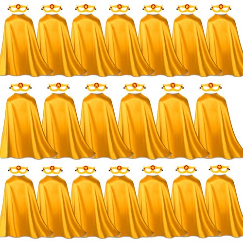 iROLEWIN Superhero-Capes for Kids Bulk 20 Pack Superhero Party Favors Toddler Dress-up Halloween Group Costumes Pretend Play