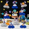 9 Pcs Space Birthday Decorations Space Centerpieces for Tables Space Themed Party Decorations Space Party Favors