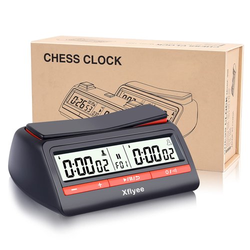 [2023 New] Xflyee Chess Clock - Digital Chess Timer, Available for Portable Timer for Board Games and Chess with Bonus and Delayed Countdown Function