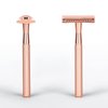 Safety Razor for Men and Women,All Double Edge Razor Blades Lady Razor Eco-Friendly Zero Waste Beauty Environmentally,Rose Gold